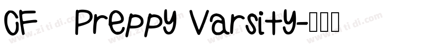 CF   Preppy Varsity字体转换